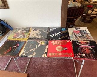 Vintage rock and roll vinyl records 