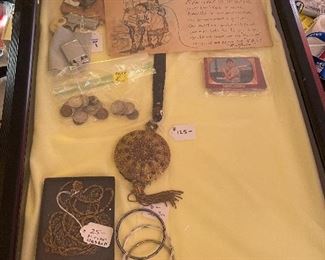 Miriam Haskell necklace, old
Coins, other vintage jewelry and collectibles 