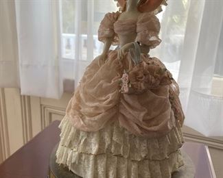 Dresden porcelain lamp (with damage)