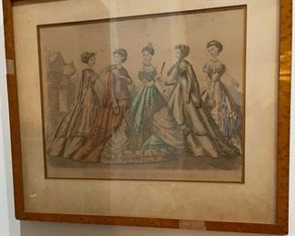 Lithograph of fashions for September 1867