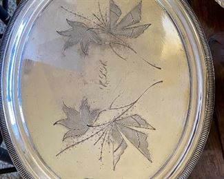 antique silver plate dining wares