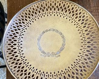Sold. sterling silver holiday cake plate 