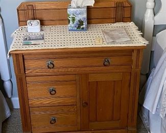 Sold. BUY IT NOW! $60 Antique cabinet with backsplash