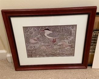 Framed Bird Art