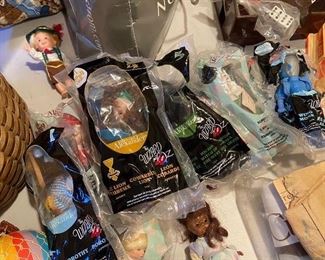 McDonald's toys - Wizard of Oz and Madam Alexander dolls in packages 