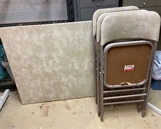 card table and chairs set