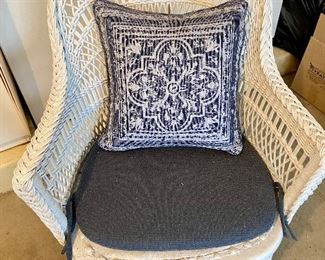 Sold. Buy It Now.  $40. White Wicker Chair