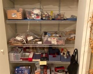 Assorted Sewing, Crafting and Candles 