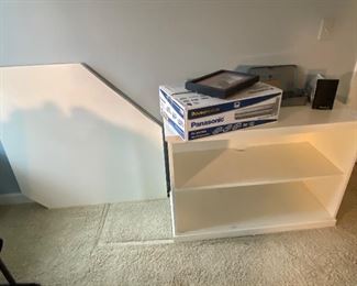 Pottery Barn corner desk top and bookshelf