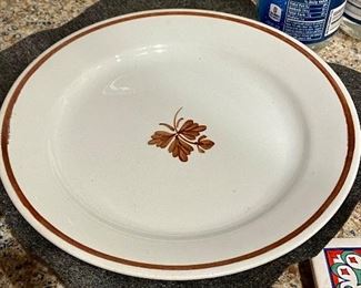 Vintage Ironstone China Tea Leaf plates