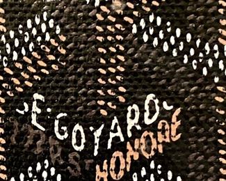 Authentic Goyard Clutch - closeup