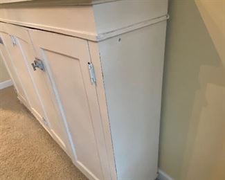BUY IT NOW! $600 Antique Wall Sideboard with adjustable shelves;  13.25"d x 44.5"h x 75"w