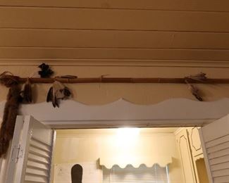 Vintage Indian Arrow with Feathers