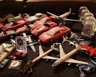 Collection of Metal Cars and Airplanes - They owned their own plane