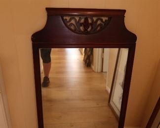 Antique Mahogany Mirror