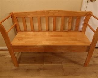 Pine Wooden Park Bench