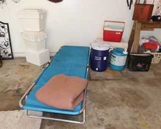 Camping Cot - Ice Chest -