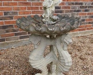 Seahorse Bird Bath