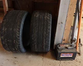 2 Tires - Battery