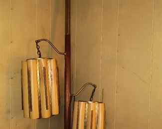 Mid-century modern tension lamp