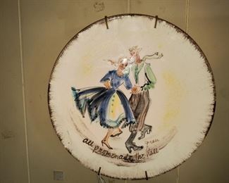 Early decorated plate