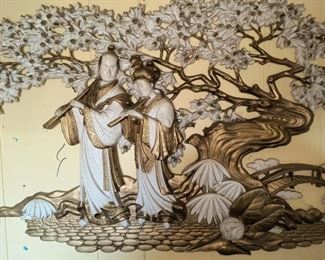 Oriental wall hanging