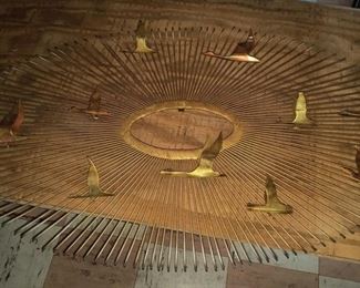 MCM Curtis Jere brass wall hanging