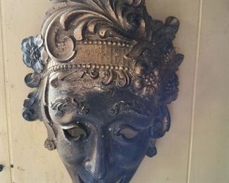 Theatrical mask wall hanging