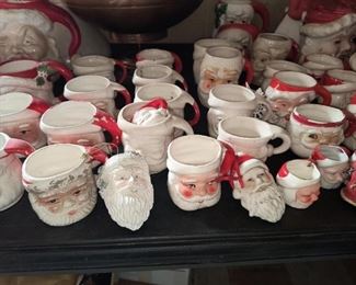 Lots of Toby Santa mugs
