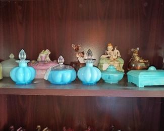 Assorted powder dishes