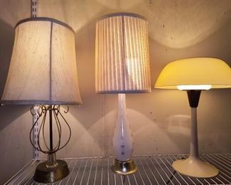 Assorted MCM lamps
