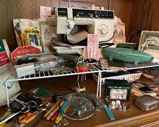 sewing machine and supplies