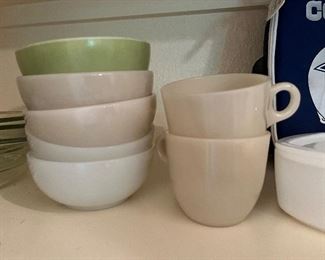 vintage coffee cups and bowls
