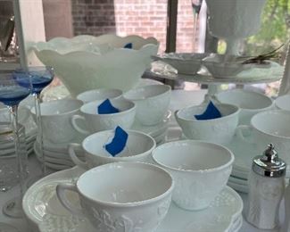 white tableware