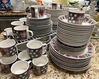 Patriotic dish set
