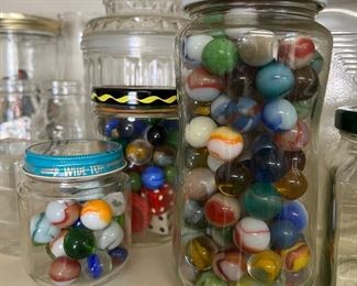 jars of marbles