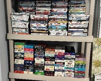 DVD's; VHS; CD's; Boxed Sets
