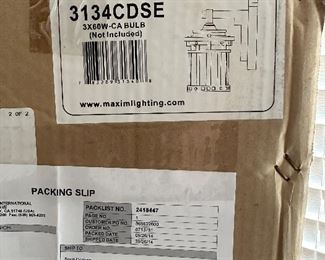 New- Maxim Lighting Santa Barbara Cast 3 Light Outdoor