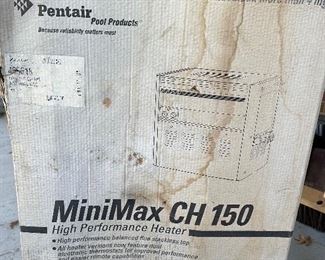 Never Used Pentair Mini Max CH150 High Performance Pool Heater