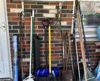 Shovels; Rakes; Brooms; Snow Shovels; Gum Ball Collector; Weed Block; Bug Sprays; Weed Spray; Miracle Gro
