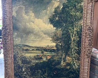 Dedham Vale- J. Constable Large Ornate Framed Painting