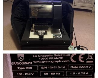 GravoGraph Jewel Engraving Machine M20
With case and accessories