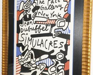 "Jean Dubuffet Simulacres" the Pace Gallery November 1969 
