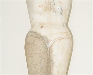 Marble carved bust-bring help to get this off of the ledge-it's heavy!  Stands about 2.5ft tall