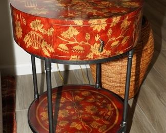 South Cone Trading Co. hand made floral accent table