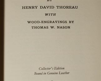 Walden or Life in the Woods by Henry David Thoreau-leather bound collector's edition Easton Press
