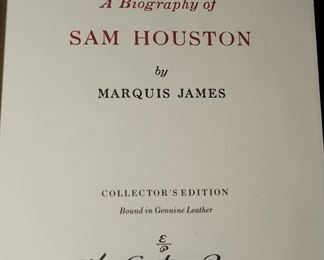 The Raven a Biography of Sam Houston-leather bound collector's edition Easton Press