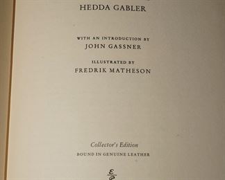 Three Plays of Henrik Ibsen-Collector's edition leather bound by Easton Press