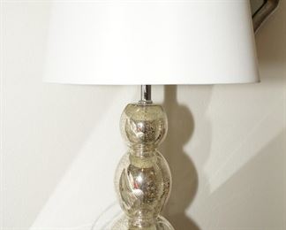 Mercury glass table lamp