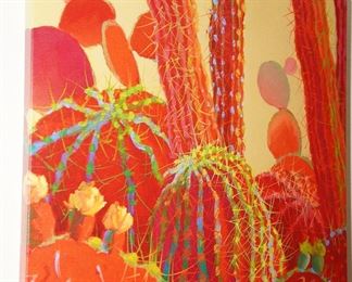 Cacti on canvas by Tierra del Lagarto
